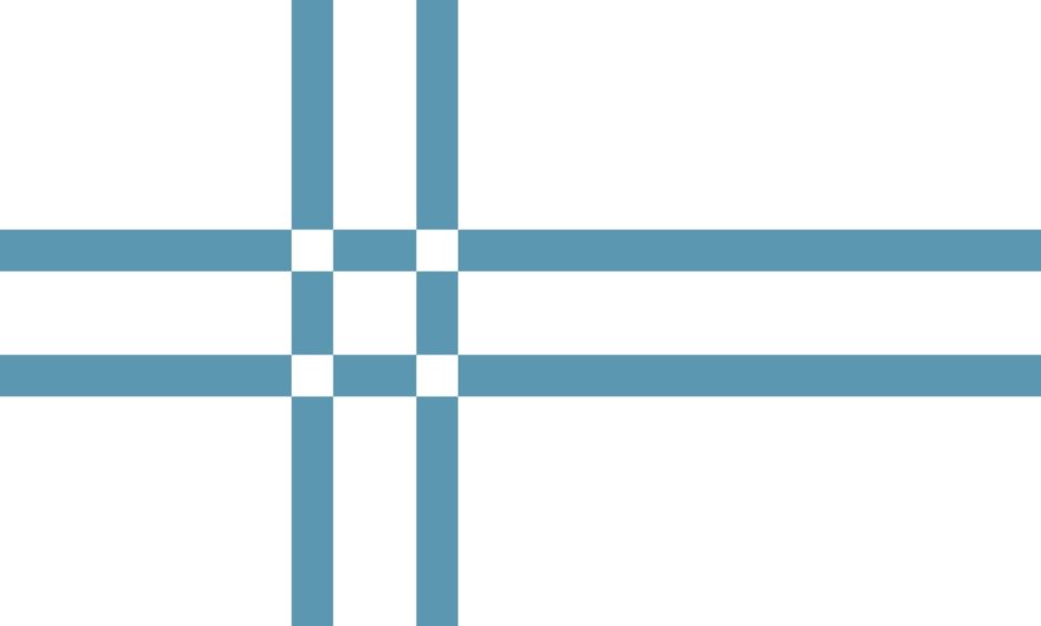 Flag 3: Rory Flyn from Sleat’s entry depicts a distinctive take on a traditional Nordic cross.