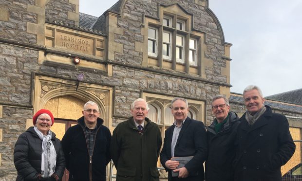 From left: Jana Hutt, Graham Murdoch, Seymour Monro, Richard Lochhead MSP, Tom Duff and Graham Hilditch.