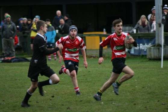 Moray Rugby Club in action.