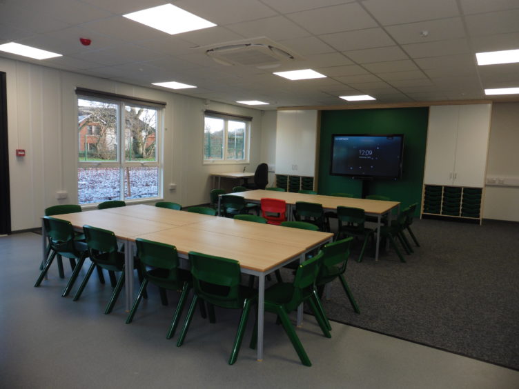 The new facility comprises of two nursery classrooms, two primary classrooms, a production kitchen, dining area and offices