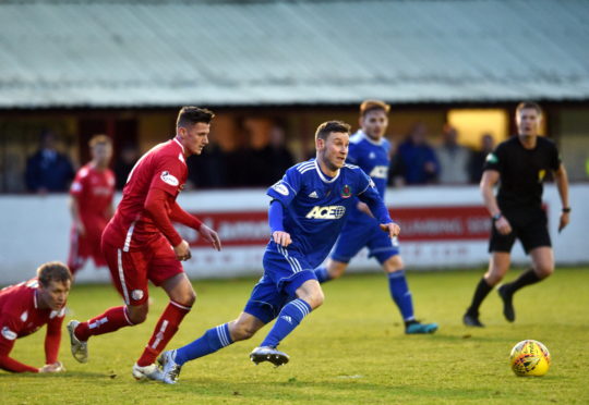 Mitch Megginson was on target again against Albion Rovers.