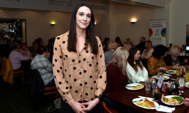 Miscarriage Information Support Service (MISS) chairwoman Abi Clarke at a fundraiser to celebrate the organisation's third birthday at The Ashvale, Great Northern Road, Aberdeen. Picture by Darrell Benns.