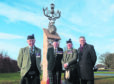 Ex-Brigadier Hugh Monro, Lord Lt of Moray Seymour Monro, Major Maurice Gibson and Andy Simpson Lord Lt Banffshire.
Picture by Jason Hedges