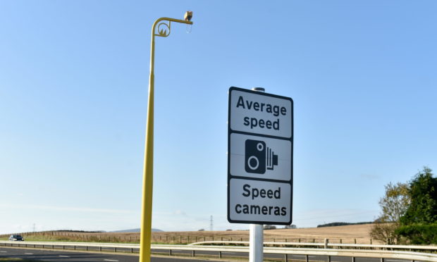 Average speed cameras on the A90 between Stonehaven and Dundee.

Picture by KENNY ELRICK