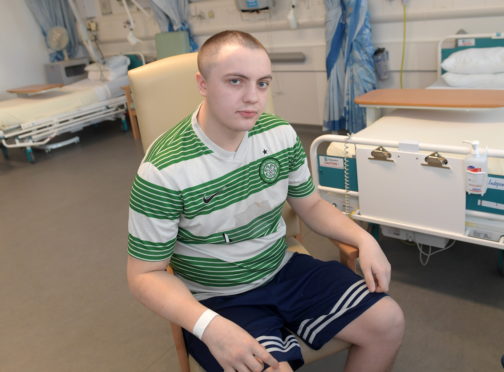 Matthew Mcatasney has suffered from an undiagnosed sinus infection which resulted in him being rushed to hospital after having fits as it had attacked his brain. 
Picture by Kath Flannery