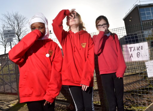 Pupil Council members Aisha Ogunbadejo, Amelia Fyvie, Sophie Imlach.

Picture by Scott Baxter