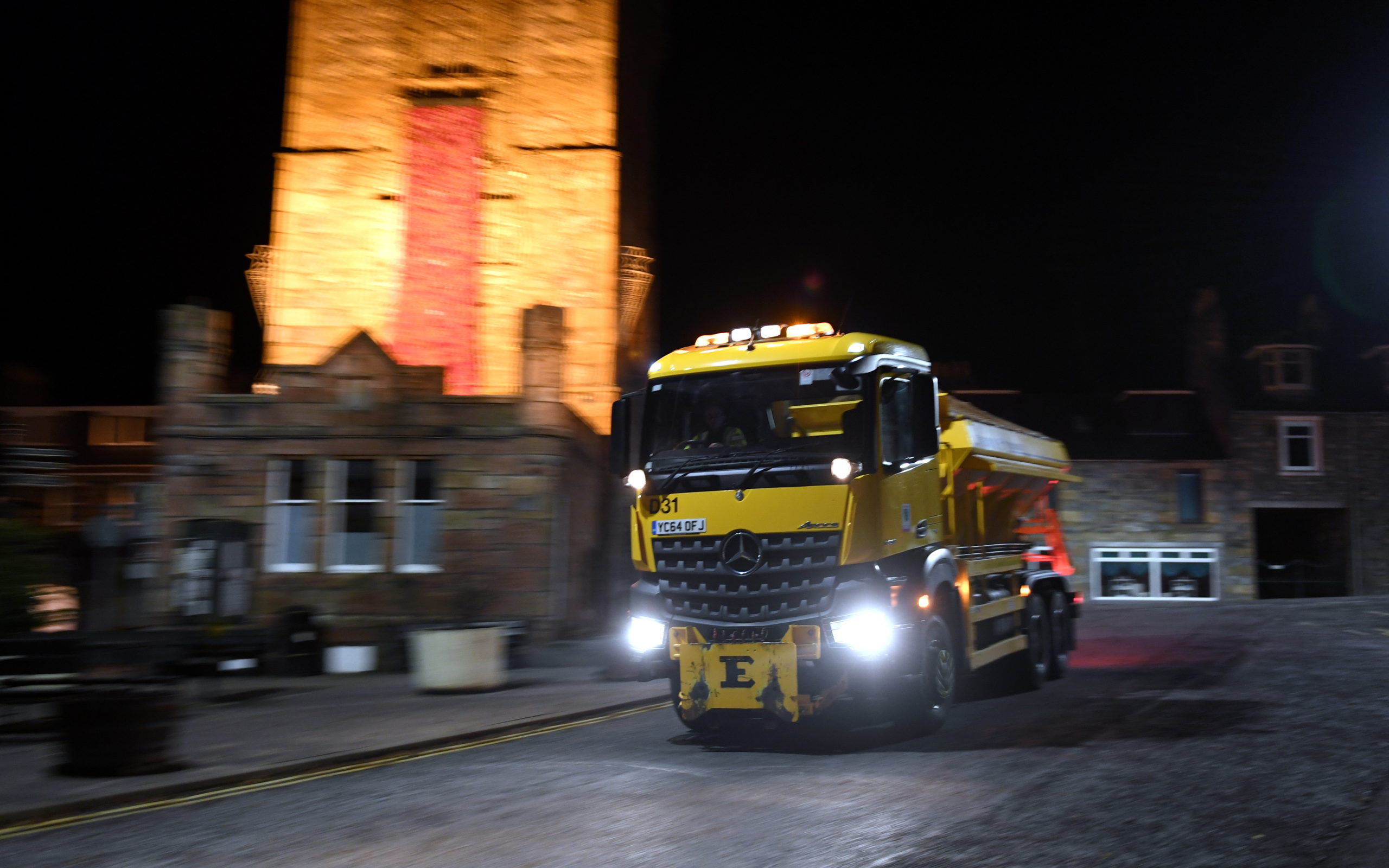 Generic photograph of a gritter out on the roads.

Picture by Kami Thomson.