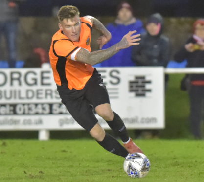 Darryl McHardy smashed home the winner for Rothes.