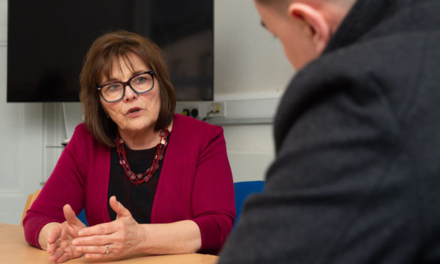 Health Secretary Jeane Freeman visits Dr Grays Hospital to discuss efforts to restore maternity services. Picture by Jason Hedges