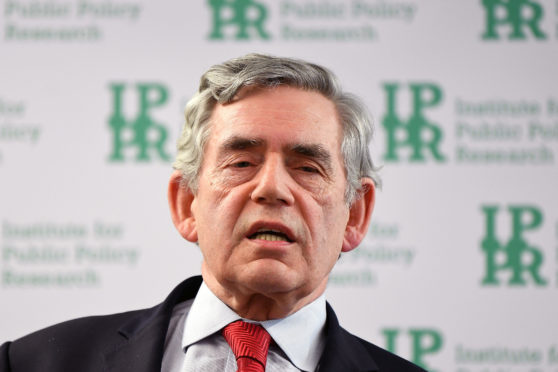 Gordon Brown has claimed that Scotland is at risk of becoming "one of the west's most divided countries".