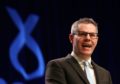 Finance Secretary Derek Mackay speaks during the SNP Spring Conference at the AECC, in Aberdeen.