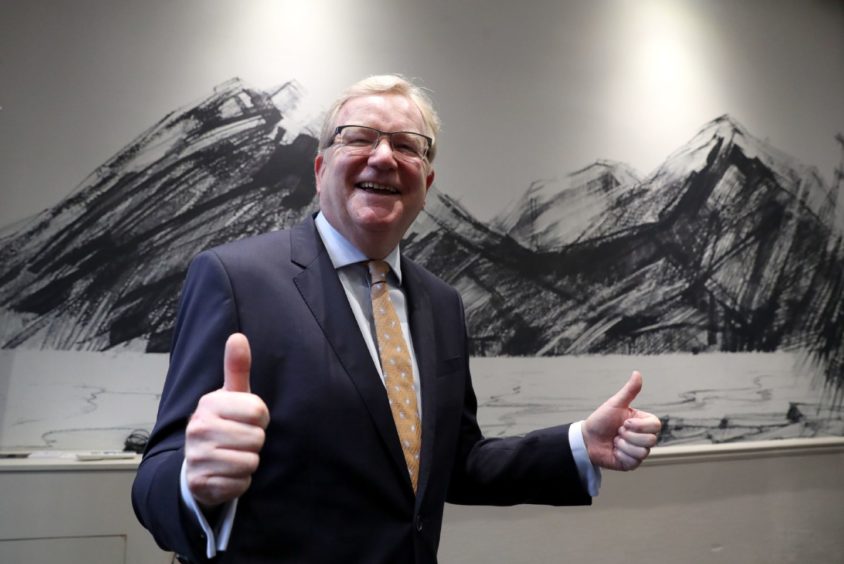 Jackson Carlaw speaks with the media following the announcement that he is the new leader of the Scottish Conservatives.