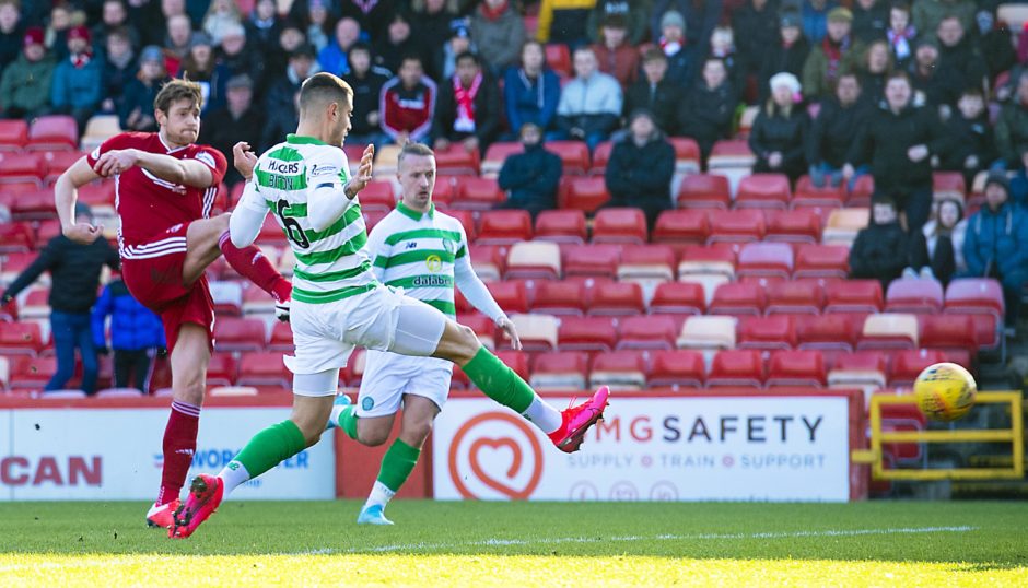 Dons edged out by champions Celtic at Pittodrie