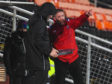 Caley Thistle manager John Robertson during last night's game with Dundee United.