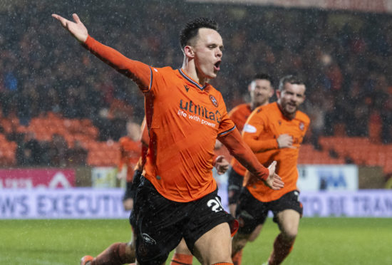 Dundee United forward Lawrence Shankland.