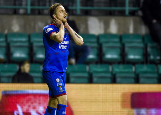 Tom Walsh during his time with Caley Thistle