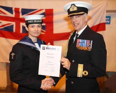 Royal Navy Aircraft Handlers' Branch Passing In Parade Februaru 2020 at Royal Naval Air Station Culdrose