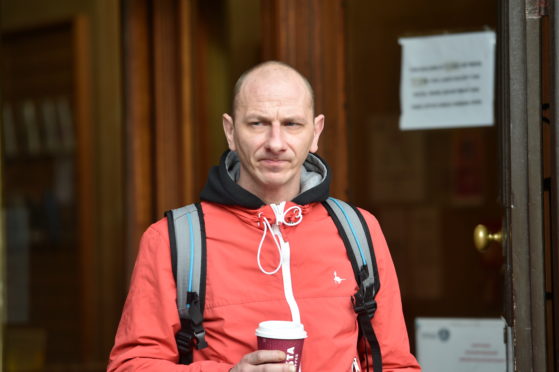 Wojciech Samp outside Aberdeen Sheriff Court.