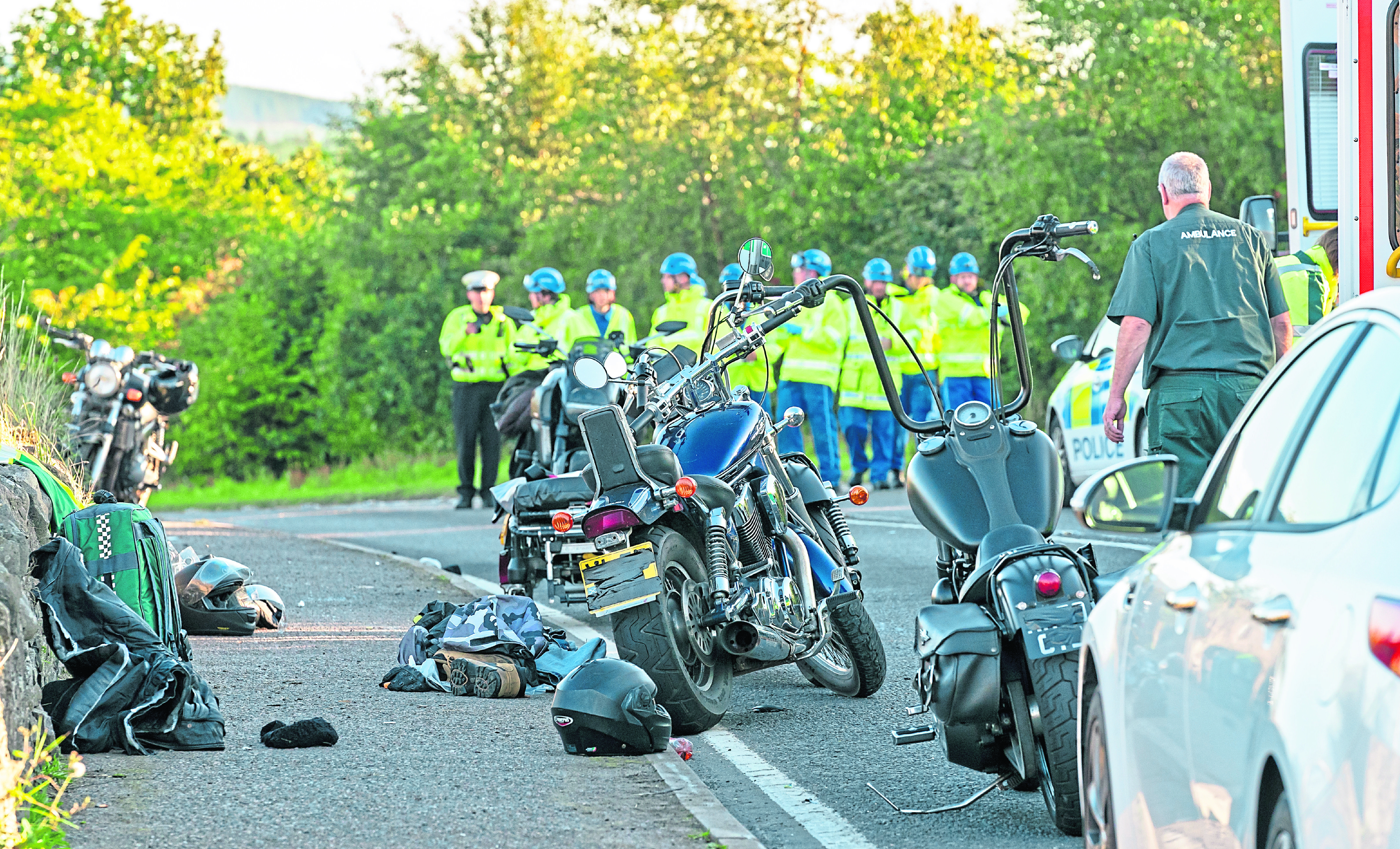 The scene of the incident on the A98 at Cullen, Moray. Picture by JASPERIMAGE