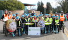 Councillor Alex Graham joined pupils from Central Primary School and Inverness High School today at the Inverness Leisure Centre.