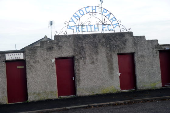 Kynoch Park, home of Keith FC