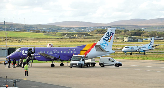 Picture by SANDY McCOOK   21st October '16

File Pics.

Stornoway Airport, Stornoway, Isle of Lewis.

Nato, Flybe, terminal building, HIAL, Highlands and Islands Airports.  Baggage handlers.