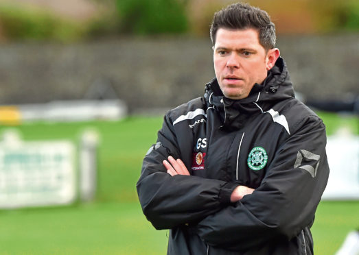 Buckie Thistle manager Graeme Stewart.
Picture by Kenny Elrick