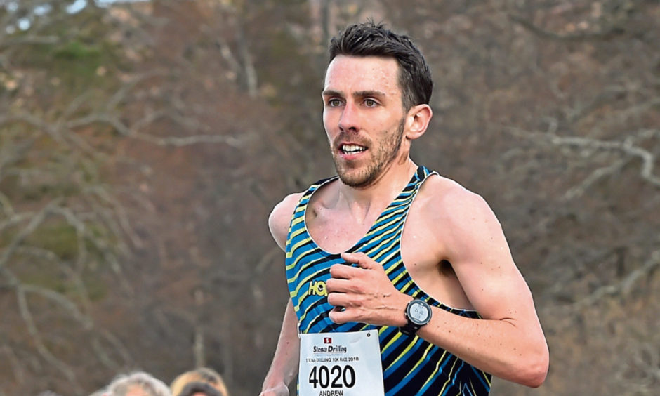 Andrew Douglas during the Run Balmoral race.