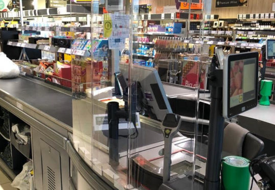 Checkout protection screens are being brought into Lidl stores to help combat Covid-19.