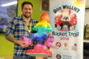 CR0006355
Oor Wullies BIG Bucket Trail Education inspiration event, Schools and groups pick up sculpture and info packs at the Bon Accord centre.
Picture of Jamie Smith (regional fundraising manager The Archie Foundation).

Picture by KENNY ELRICK     22/02/2019