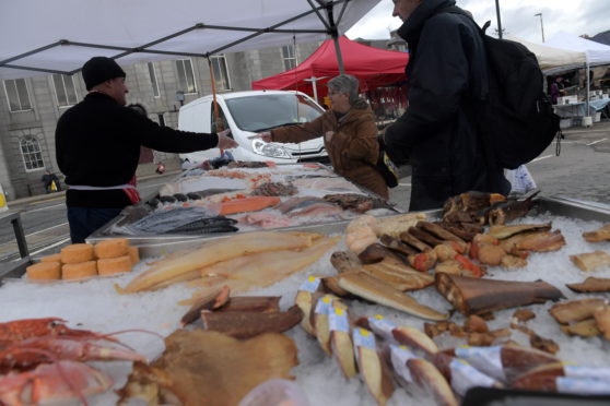 Inverurie Farmers Market, Market Square, Inverurie.
09/02/19
Picture by KATH FLANNERY