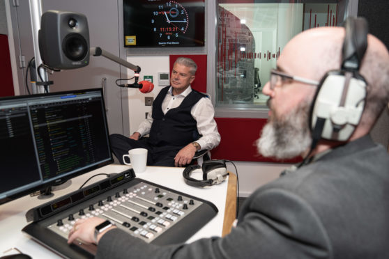 Dave Cormack in the studio recording our Northern Goal podcast yesterday.