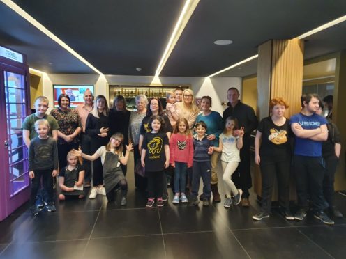 Some of the families chosen to enjoy a break to Edinburgh with The Archie Foundation.