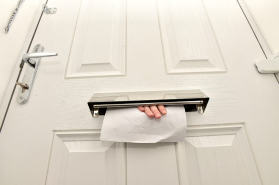 Pictured is one of the letterbox guards in a house on Osprey Heights, Inverurie.
Picture by DARRELL BENNS