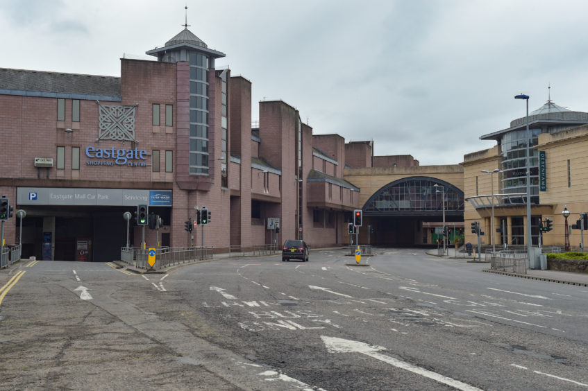 Inverness city centre deserted on day three of lockdown.
Pictures by Jason Hedges.