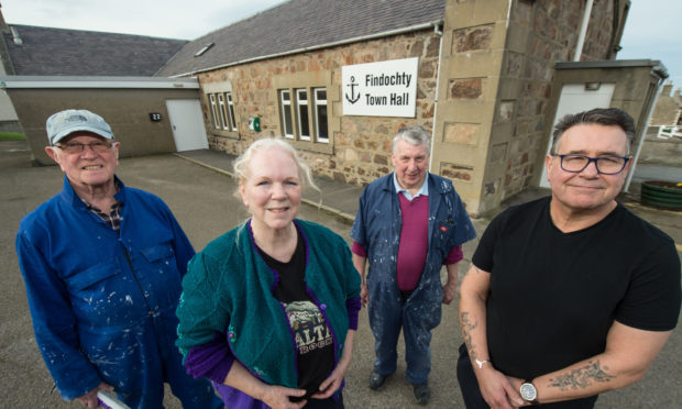 L-R:  Volunteer Jim Baird, secretary Pam Ross, trustee Sandy Innes, chairman Graham Cryer. Picture by Jason Hedges.