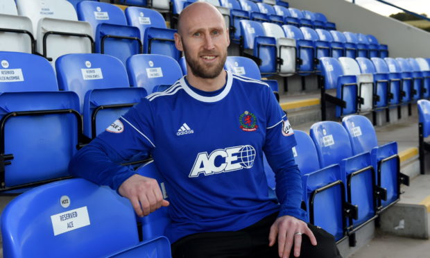 Alan Redford during his time with Cove Rangers