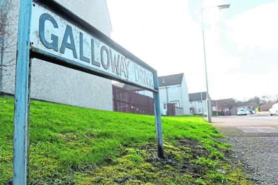 Galloway Drive, Culloden where there have been a number of alleged incidents involving young children being approached. Picture by Sandy McCook