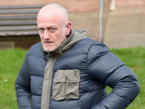 Dean Lightfoot leaves Inverness Sheriff Court after sentence yesterday morning.