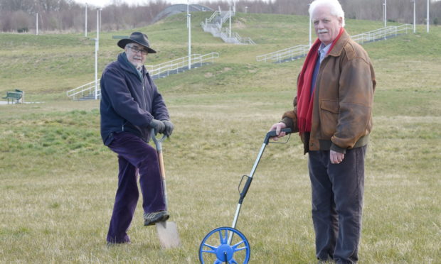 Alan Jones, project manager, and  Thomas Prag, chairman, both of Inshes Community Association. Picture by Sandy McCook