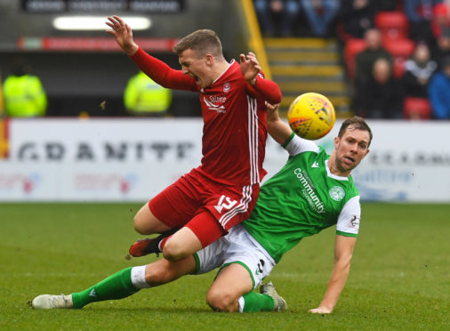 The challenge which saw Steven Whittaker receive his second yellow card.