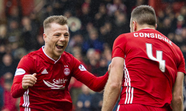Bruce Anderson is set to lead the line for Aberdeen against Rangers