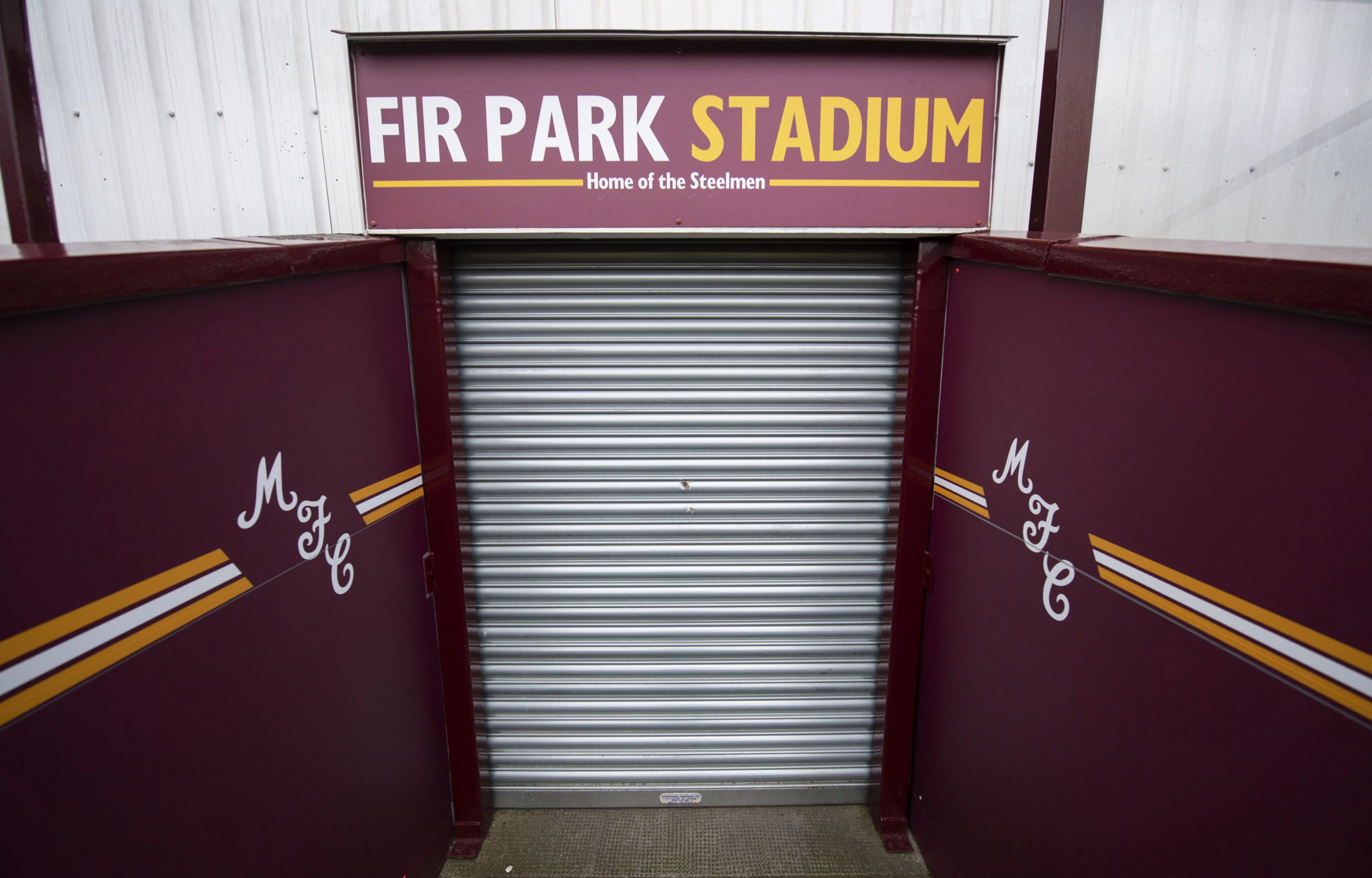General view of Motherwell's Fir Park yesterday.