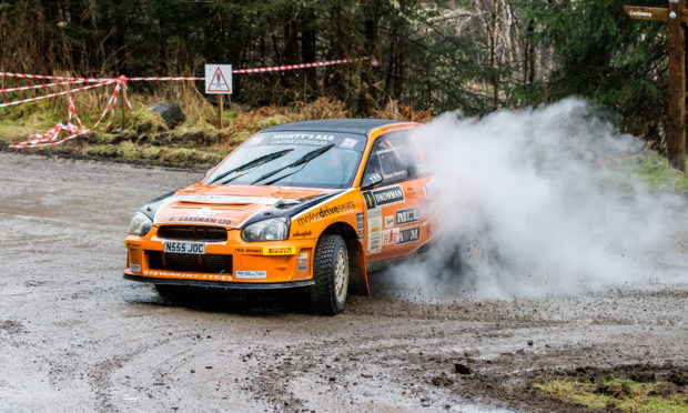 Jock Armstrong with co-driver Cameron Fair