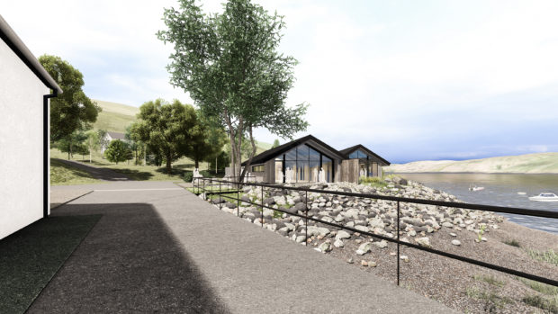 The proposed new visitor cafe at Talisker Distillery.