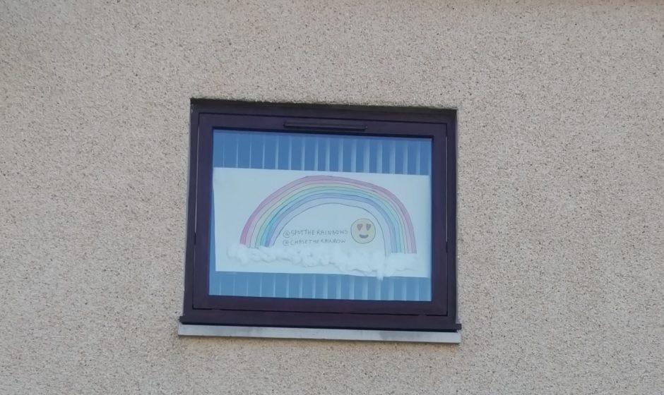 A rainbow in Thurso by artists Keira and Charlie Drummond