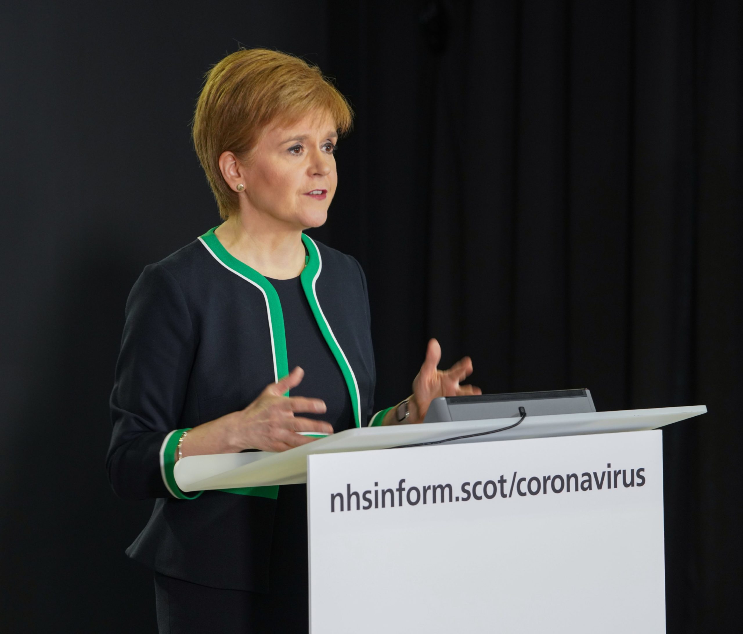 COVID-19 press conference - 8 April 2020
Scottish Government COVID-19 press conference at St. Andrew's House, Edinburgh with the First Minister, Nicola Sturgeon, Health Secretary, Jeanne Freeman and Deputy Chief Medical Officer for Scotland, Dr Gregor Smith.

Image from SG Flickr