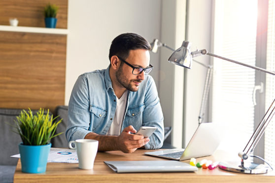 Freelancer working from home. Image: Shutterstock