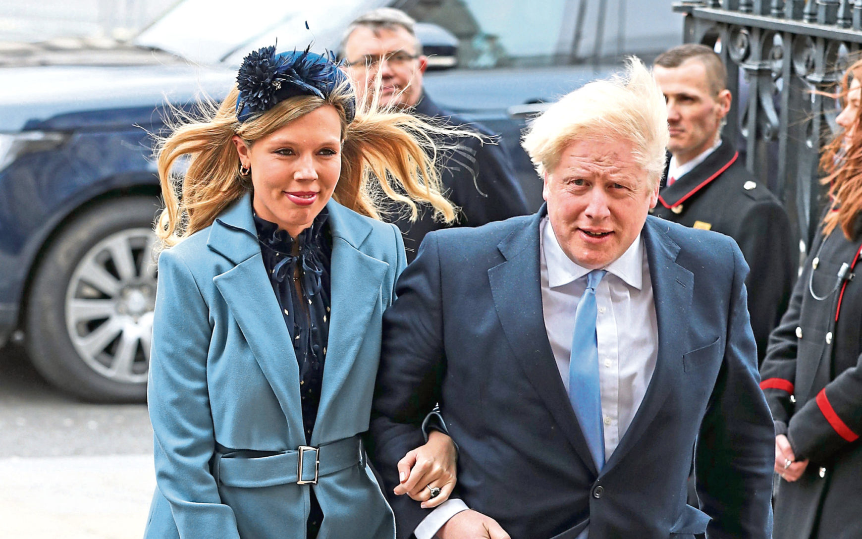 Prime Minister Boris Johnson and his partner, Carrie Symonds.