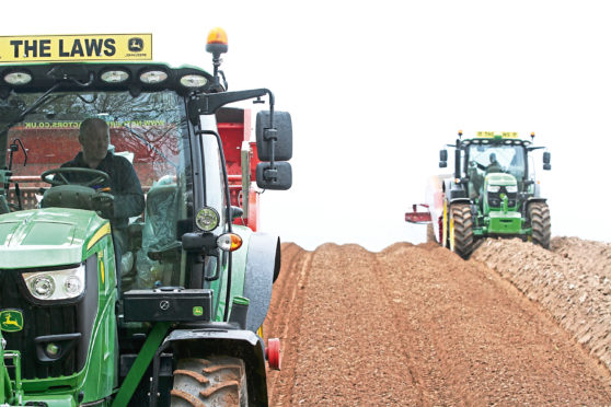 Farmers across Scotland are cracking on with potato planting.